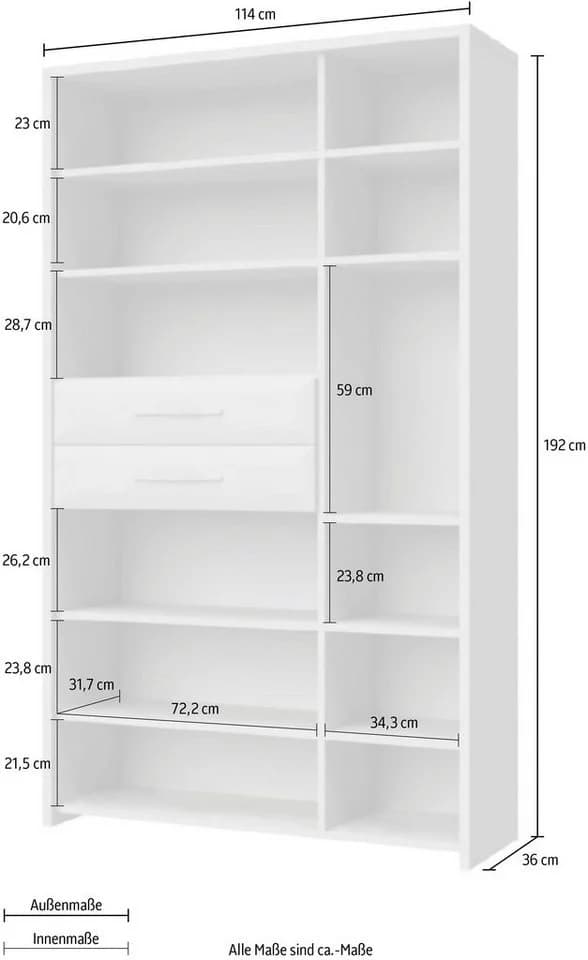 OTTO HOME Garderobenschrank Gala Beige Hochglanz Soft-Close - Bild 4
