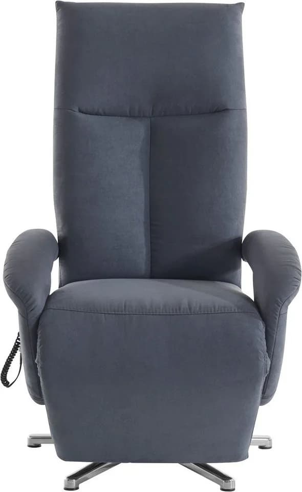 Sit & More TV-Sessel Tycoon Grau mit Kopfteilverstellung und Drehfunktion