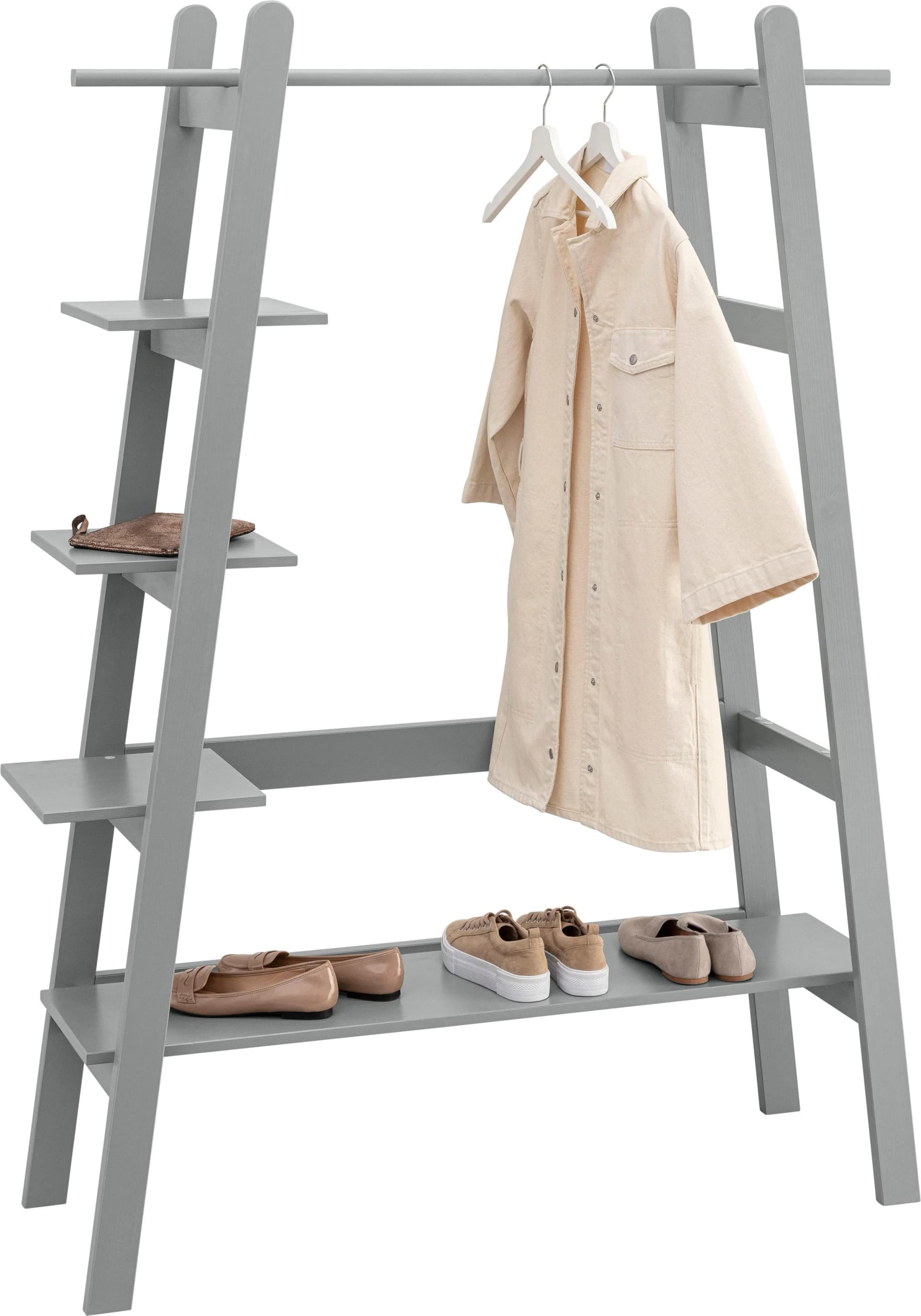 OTTO HOME Garderobe Rikke Grau Massivholz
