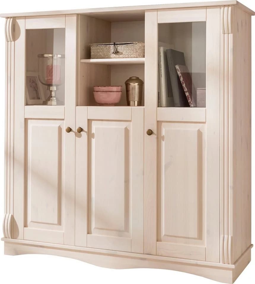 OTTO HOME Highboard Teresa Weiß Massivholz Kiefer FSC - Bild 2