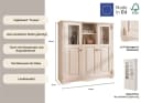 OTTO HOME Highboard Teresa Weiß Massivholz Kiefer FSC Bild 3