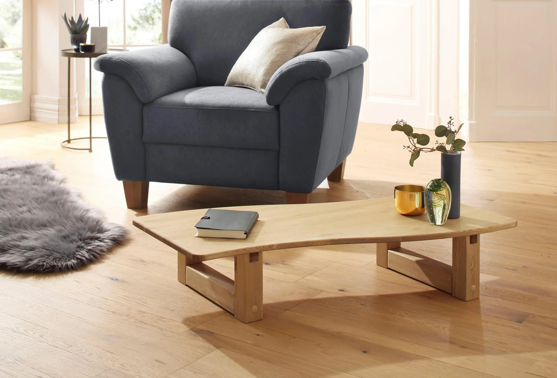 Home Affaire Sessel Alta Anthrazit Luxus-Microfaser