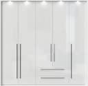 OTTO HOME Piano Drehtürenschrank Weiß Hochglanz mit LED Bild 1