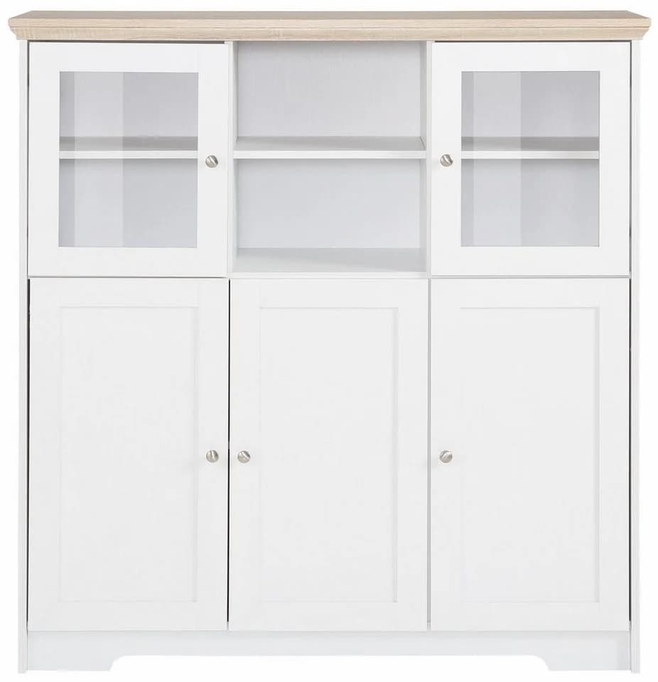 OTTO HOME Highboard Nanna Weiß Sonoma Eiche - Bild 3