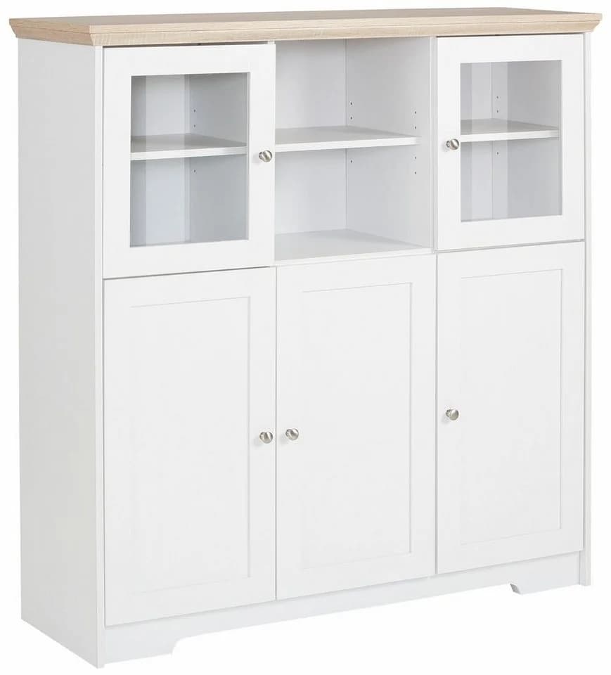 OTTO HOME Highboard Nanna Weiß Sonoma Eiche - Bild 4