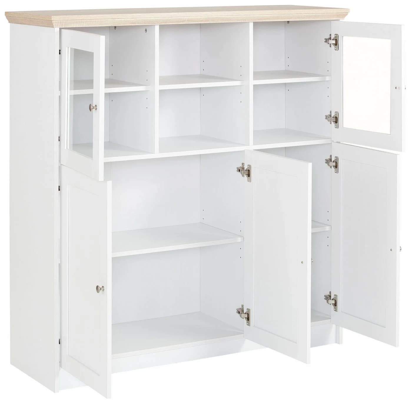 OTTO HOME Highboard Nanna Weiß Sonoma Eiche - Bild 5