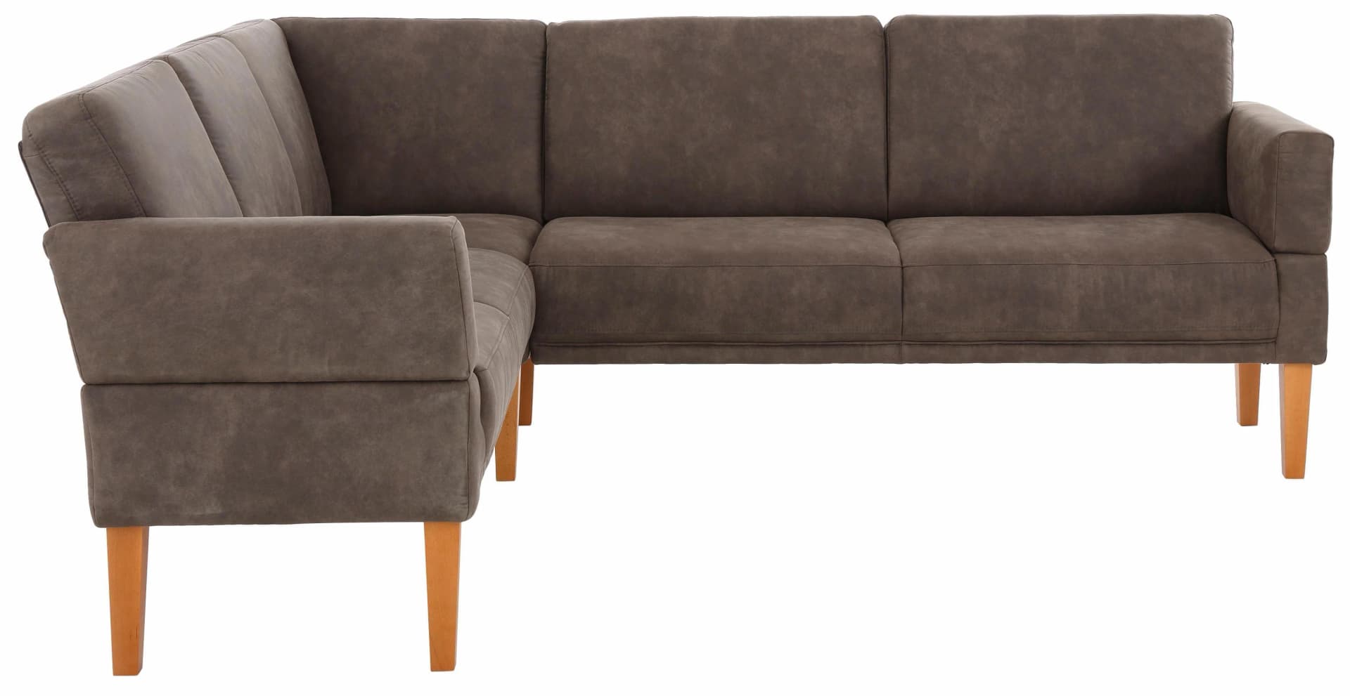 HOME AFFAIRE Eckbank Fehmarn Anthrazit 5-Sitzer Luxus-Microfaser