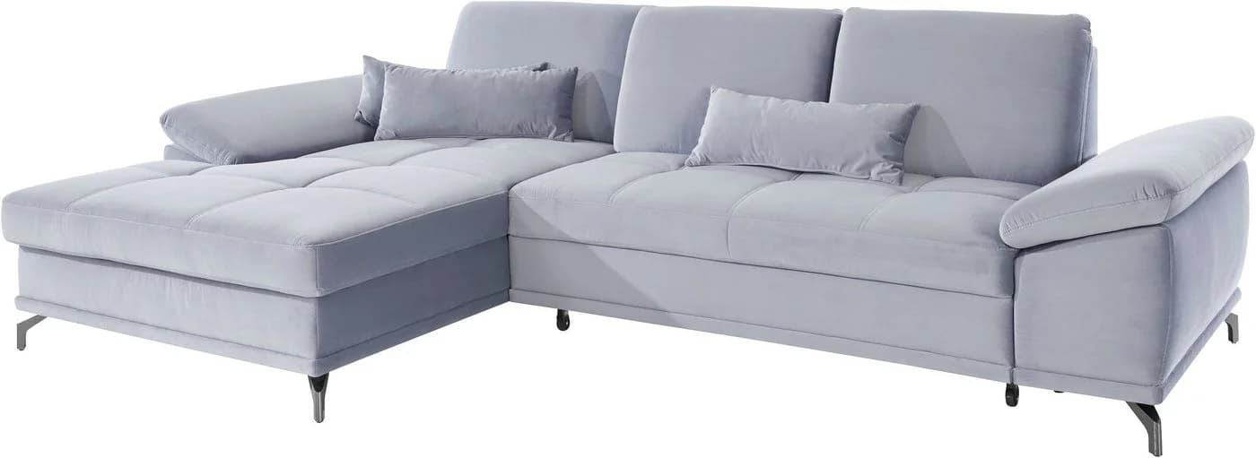 OTTO HOME Costello Ecksofa L-Form hellgrau mit Sitztiefenverstellung - Bild 4