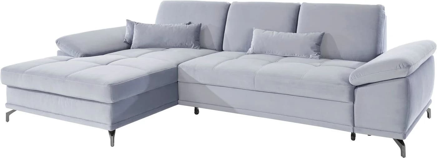 OTTO HOME Costello Ecksofa L-Form hellgrau mit Sitztiefenverstellung - Bild 5