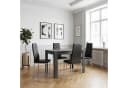 OTTO HOME Essgruppe Grau/Schwarz 4-tlg. mit Tisch Bild 1