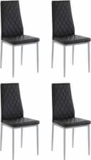 OTTO HOME Essgruppe Grau/Schwarz 4-tlg. mit Tisch Bild 4