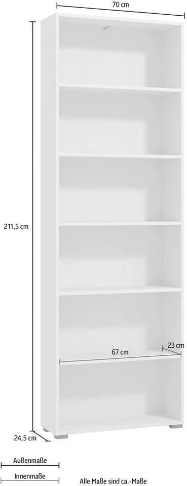 INOSIGN Aktenregal Tomar 6 Artisan Eiche 6 Böden - Bild 5