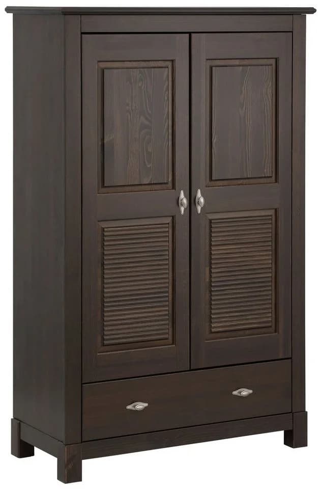 OTTO HOME Wäscheschrank Rauna Massivholz Kiefer Dunkelbraun - Bild 2