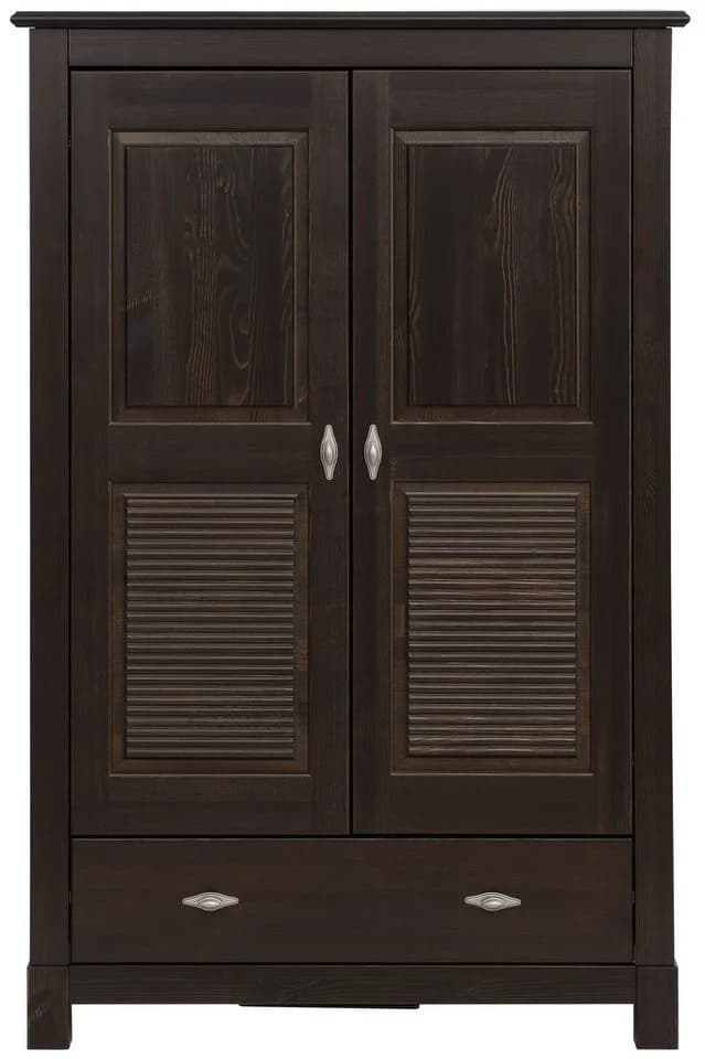 OTTO HOME Wäscheschrank Rauna Massivholz Kiefer Dunkelbraun - Bild 4