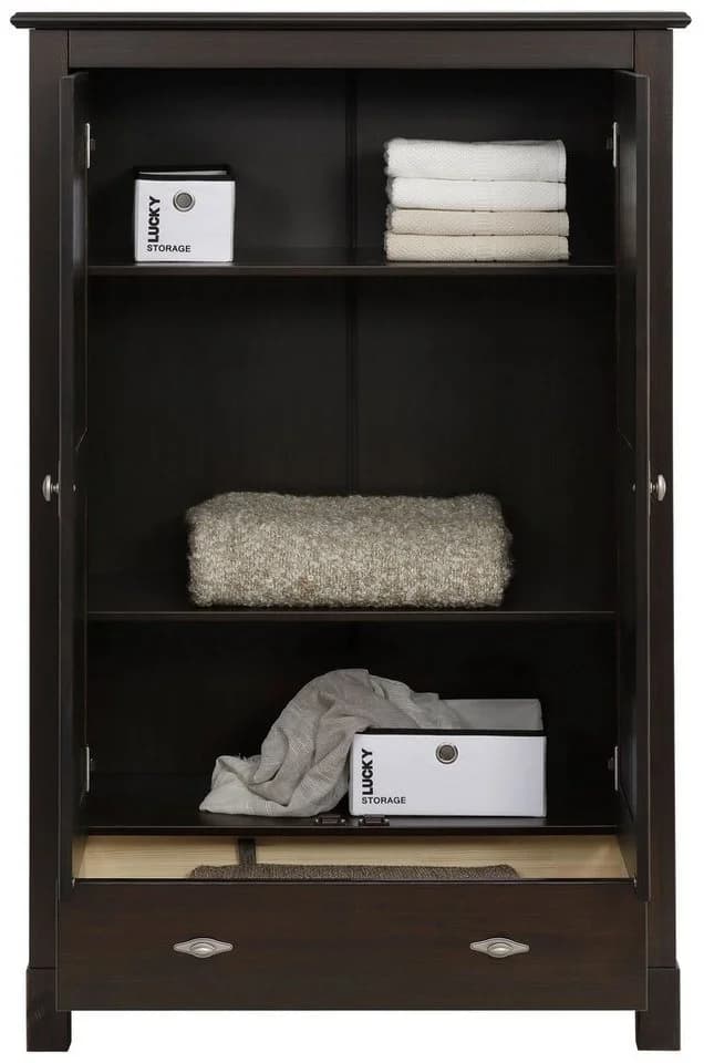 OTTO HOME Wäscheschrank Rauna Massivholz Kiefer Dunkelbraun - Bild 5