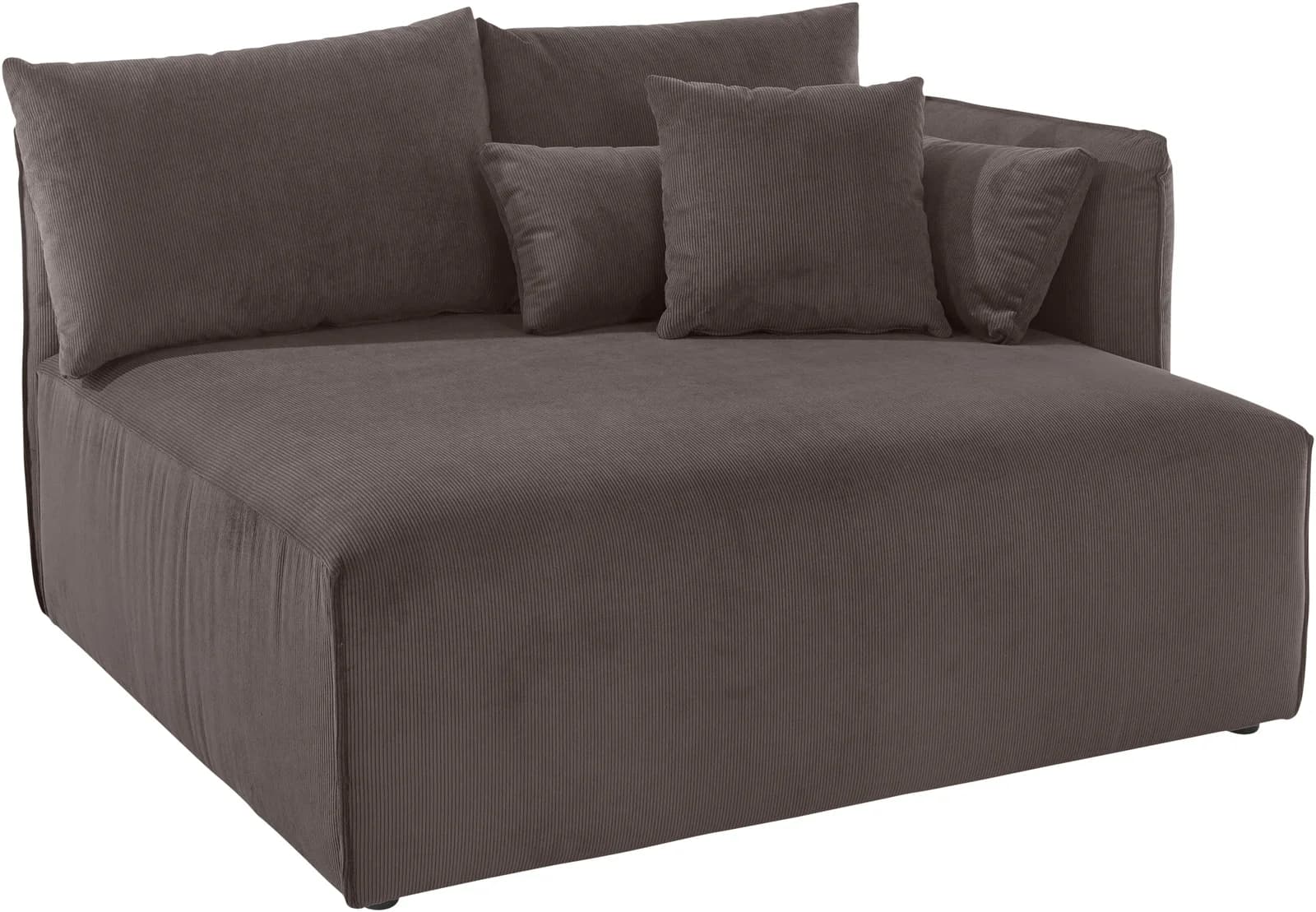 OTTO HOME Ottomane Nöre Braun Samtcord Lounge-Modul