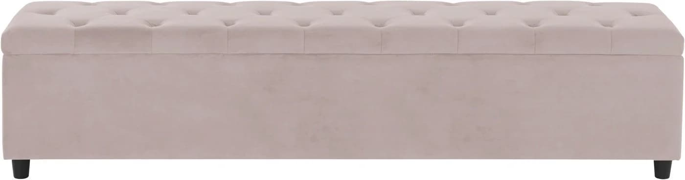 HOME AFFAIRE Bettbank Relaxy Beige Grau Gesteppt Mit Staufach - Bild 3