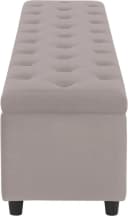 HOME AFFAIRE Bettbank Relaxy Beige Grau Gesteppt Mit Staufach Bild 4