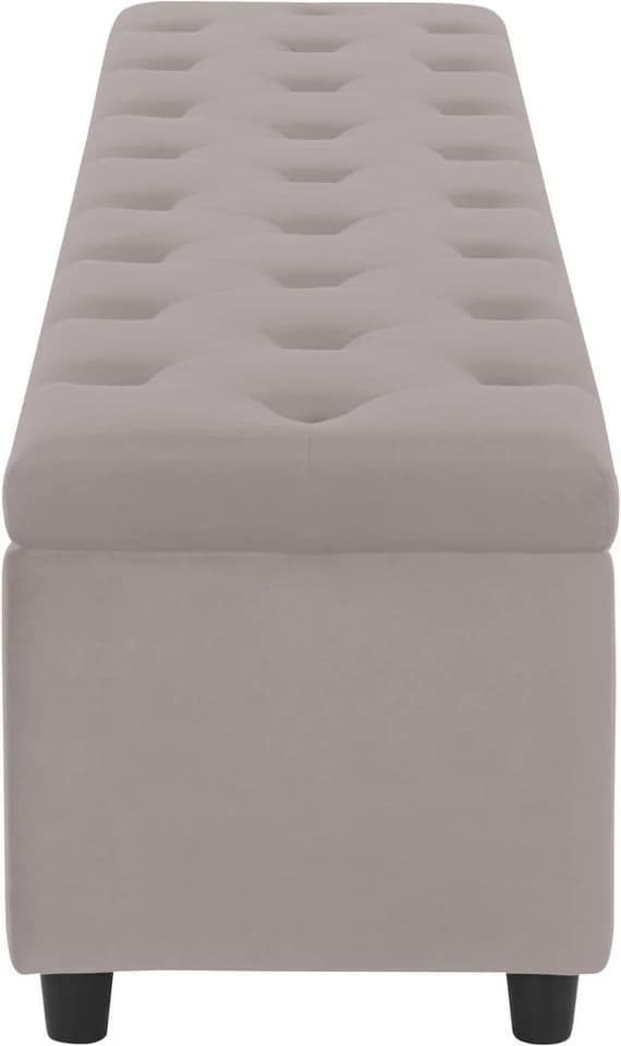 HOME AFFAIRE Bettbank Relaxy Beige Grau Gesteppt Mit Staufach - Bild 4