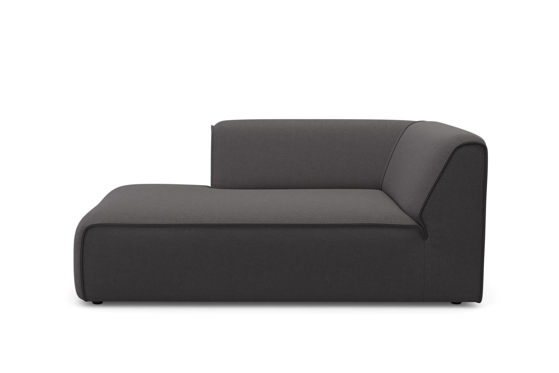 OTTO HOME Merid Chaiselongue Ottomane Grau Anthrazit