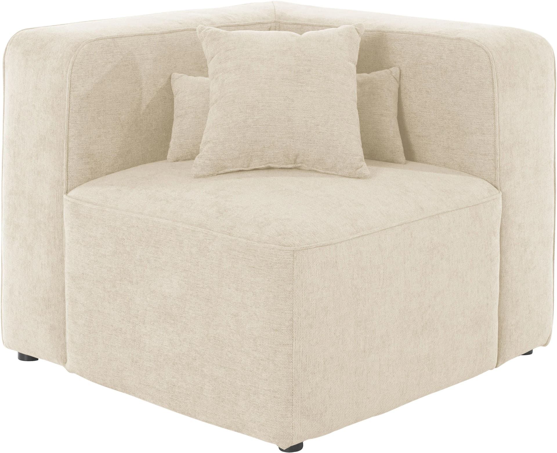 HOME AFFAIRE Sundstrup Sofa-Eckelement Beige Modulserie