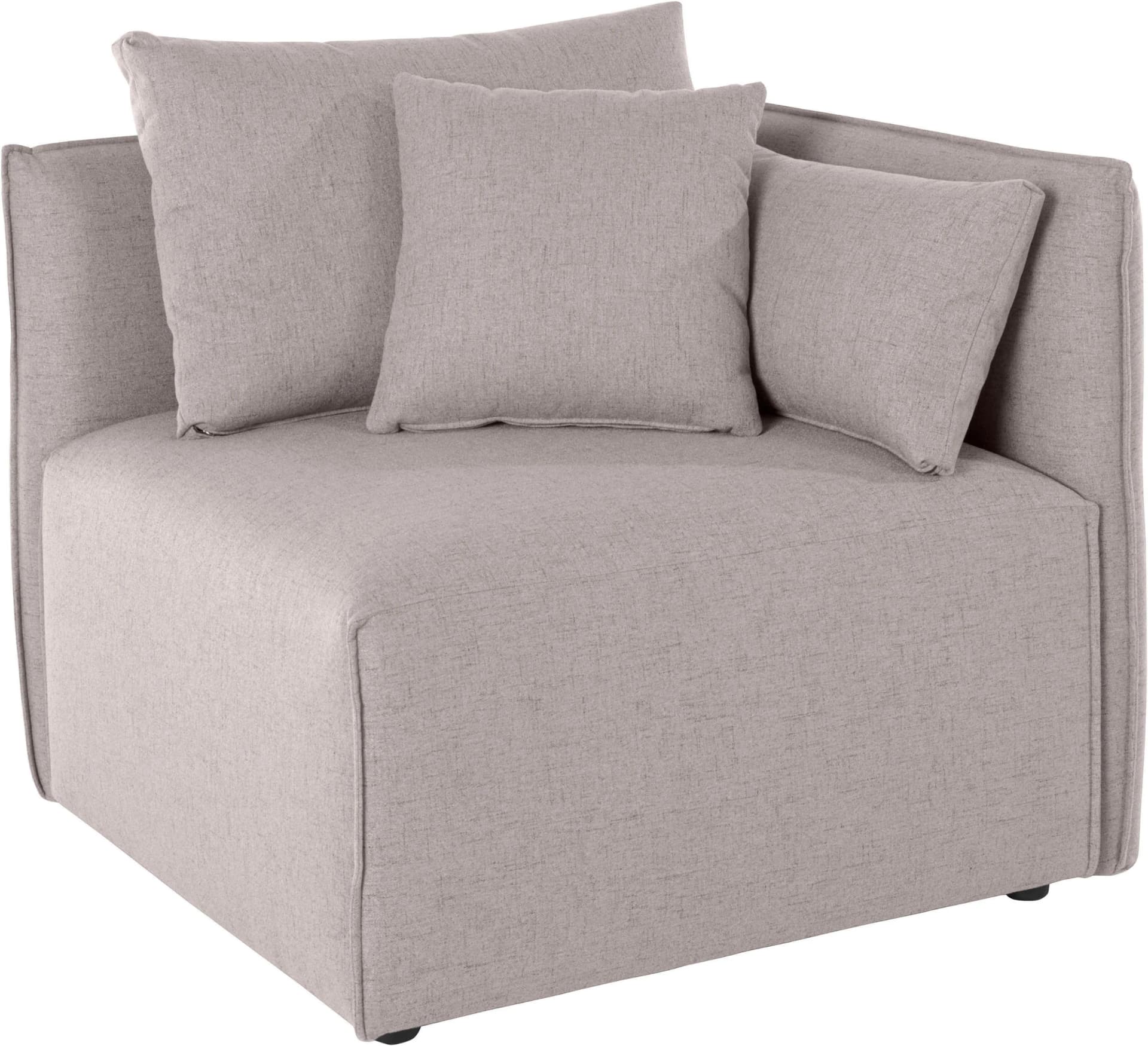 OTTO HOME Nöre Sofa-Eckelement Hellgrau Modul