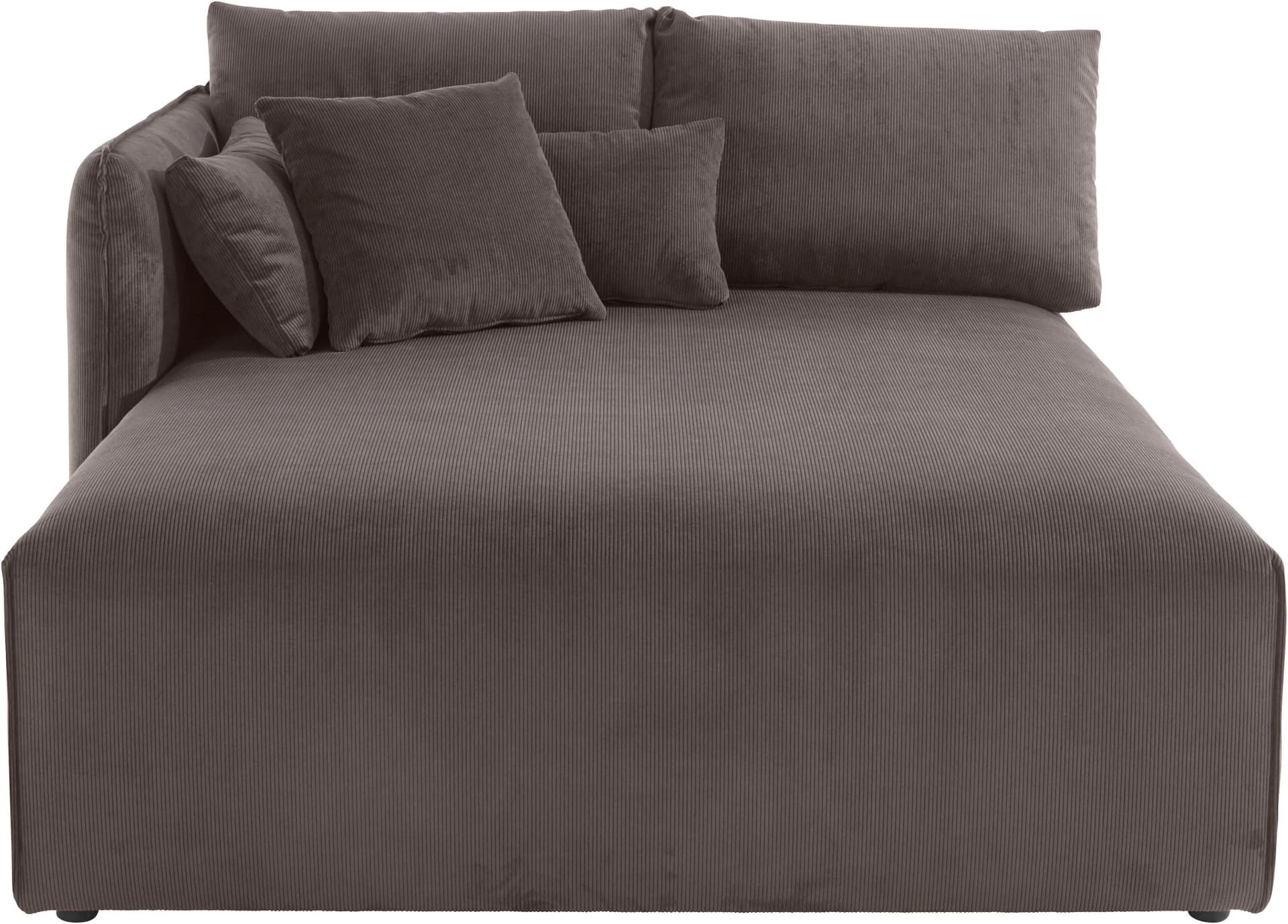 OTTO HOME Ottomane Nöre Braun Samtcord Lounge-Modul