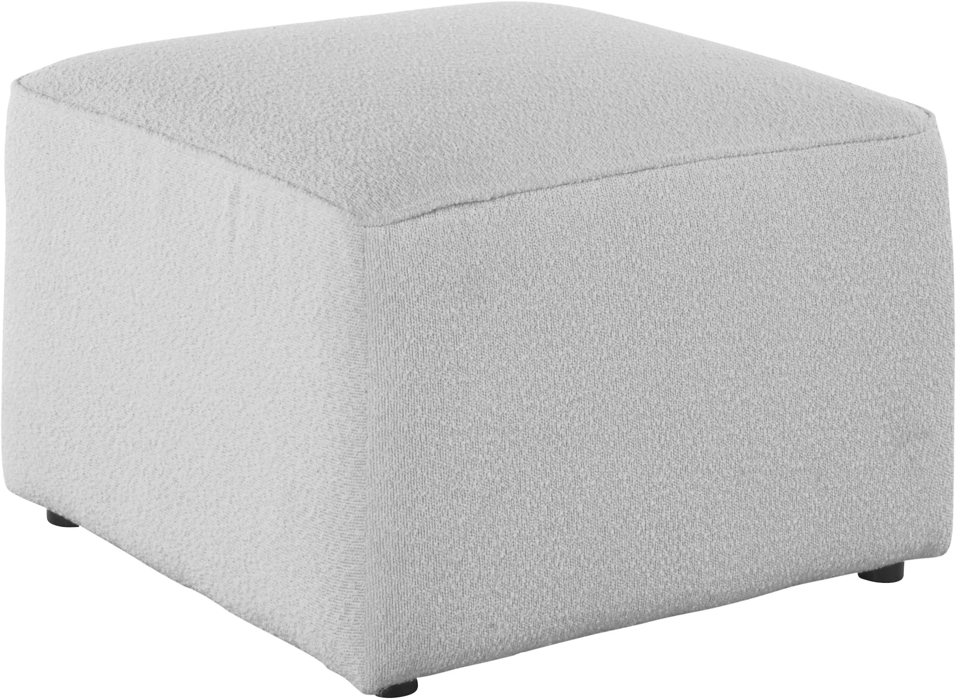 Home Affaire Hocker Sundstrup Hellgrau Bouclé Massivholz