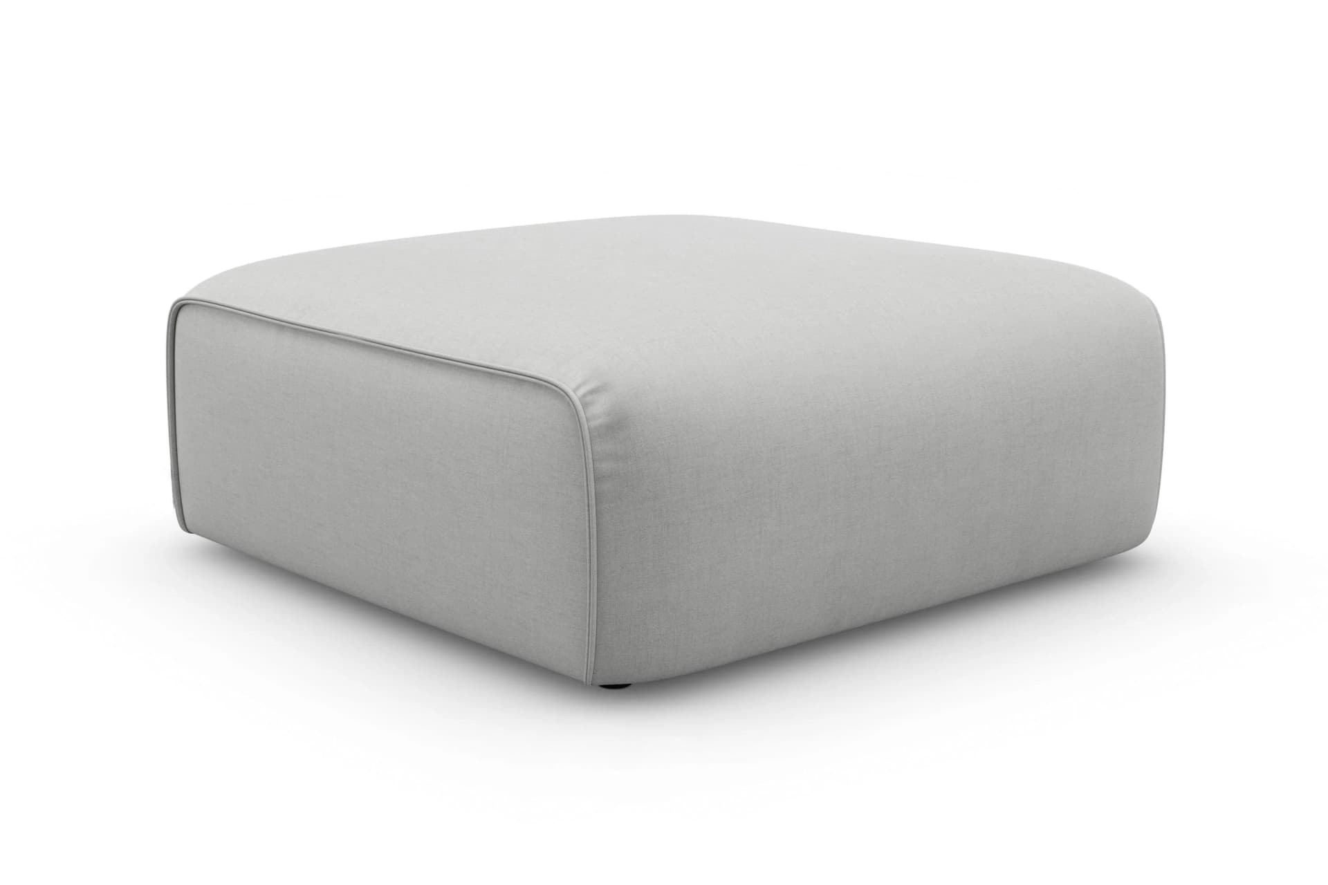 OTTO HOME Merid Polsterhocker Hellgrau Modern