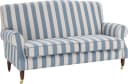 HOME AFFAIRE Rennes 2-Sitzer Sofa blau-creme Streifen Bild 1