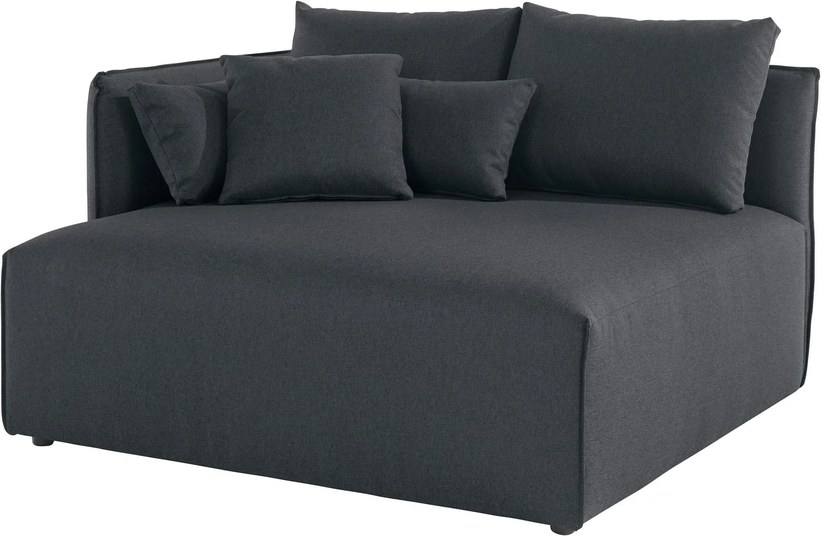OTTO HOME Ottomane Nöre Anthrazit Polyester