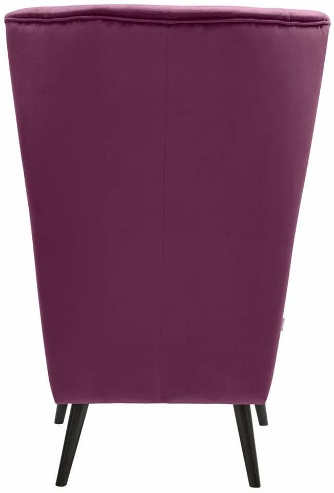 HOME AFFAIRE Sessel Salla Ohrensessel Lila Samtoptik - Bild 5