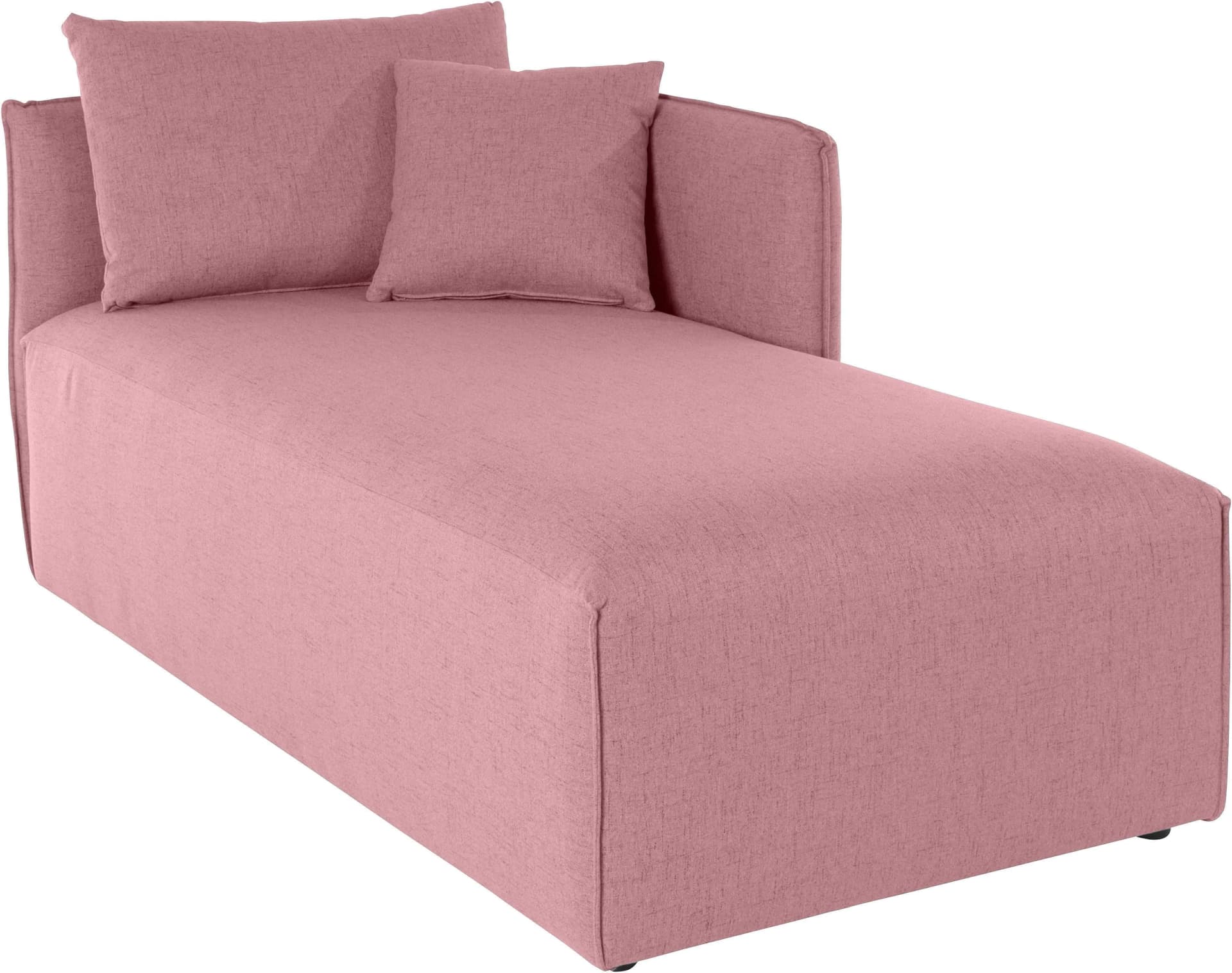 OTTO HOME Ottomane Nöre Rosé Samtoptik