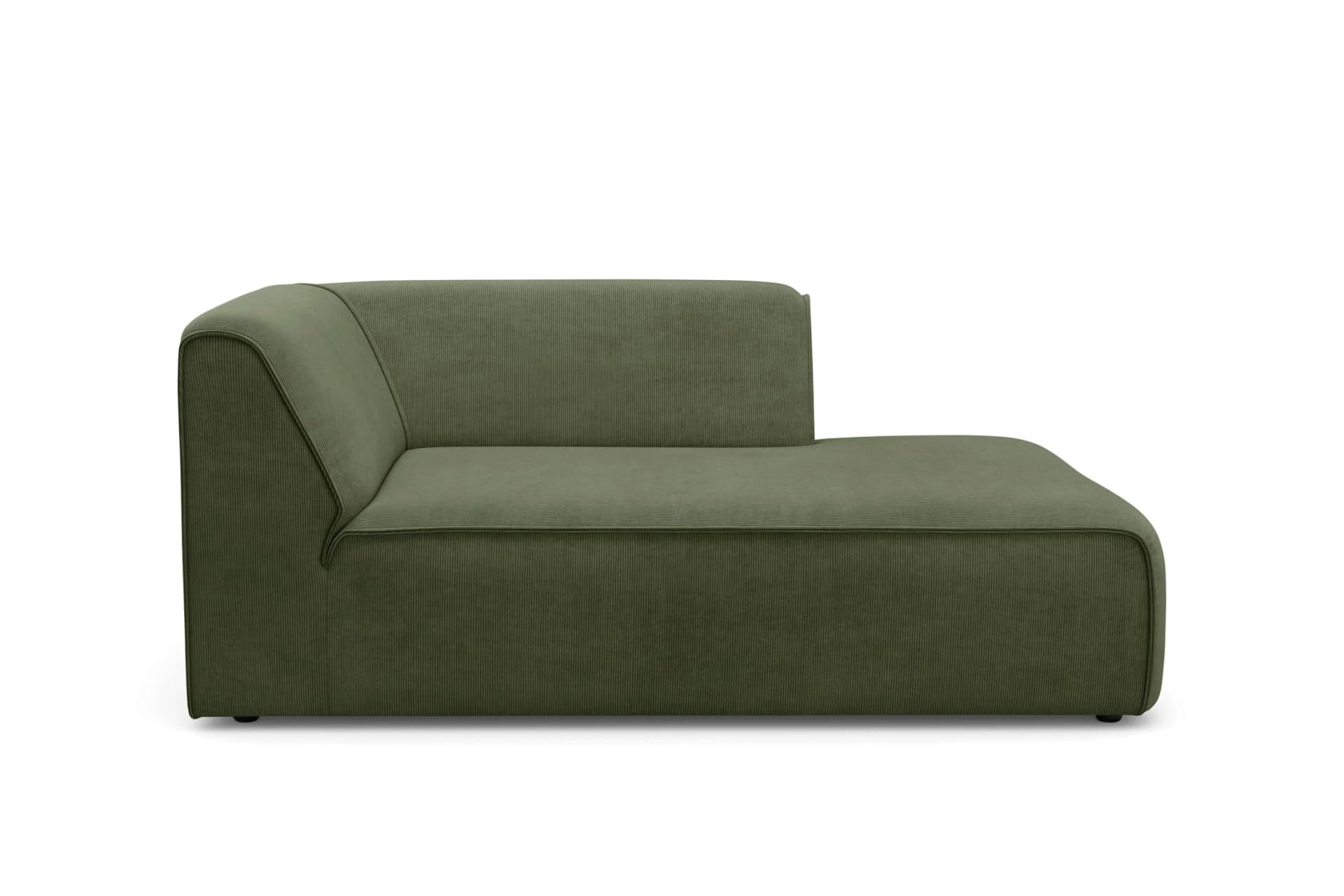 OTTO HOME Merid Chaiselongue Ottomane Grün Samtcord
