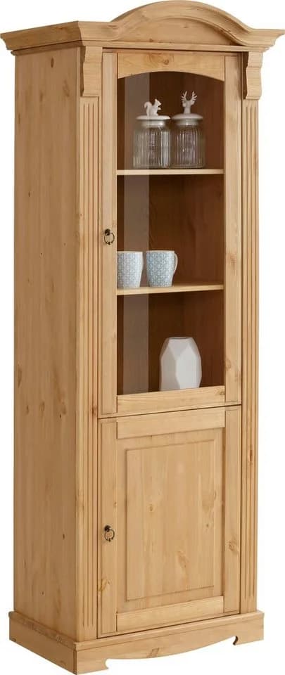 OTTO HOME Vitrine Anna Massivholz Kiefer Beige - Bild 5
