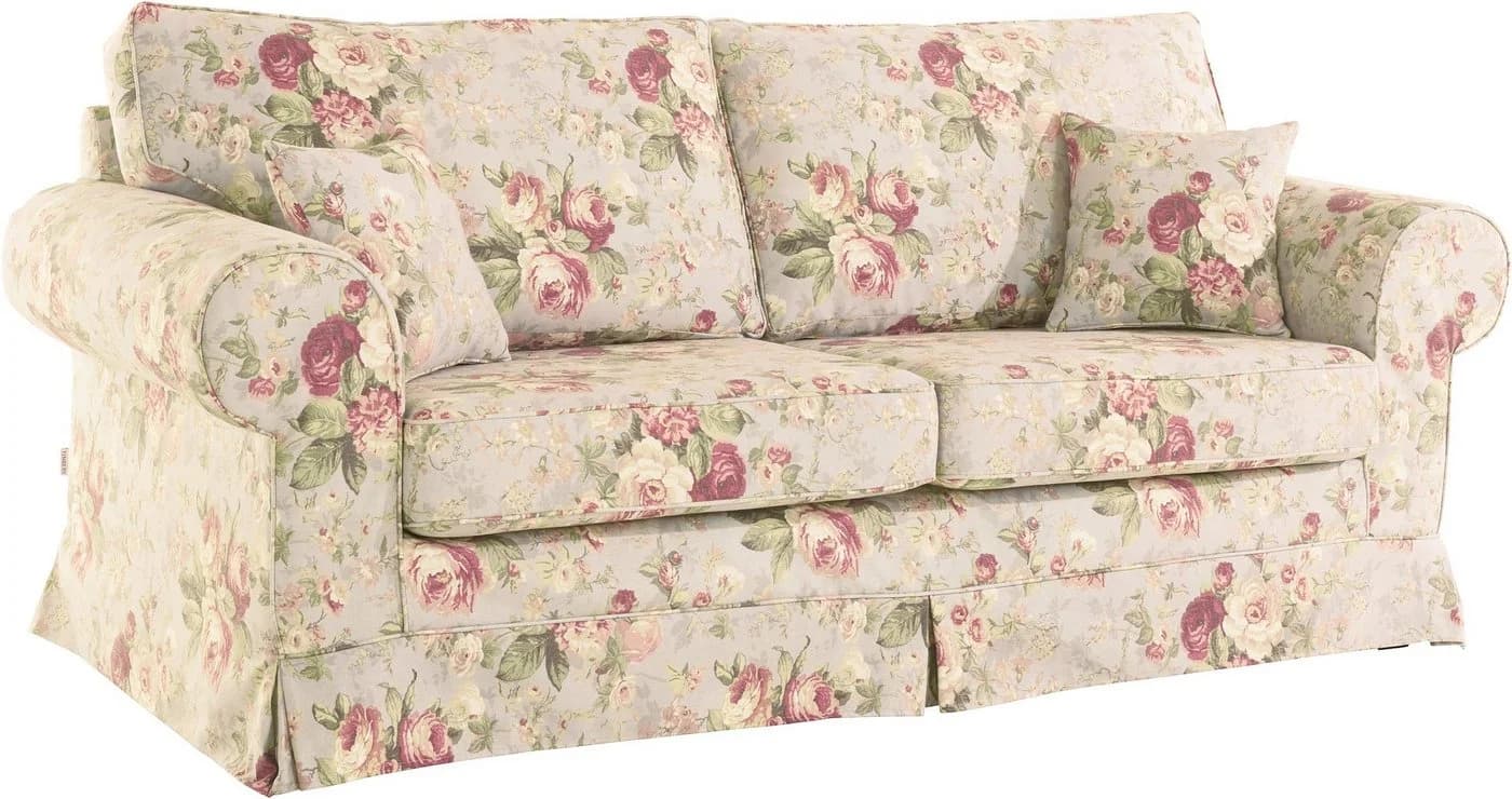 HOME AFFAIRE Shadmoor 3-Sitzer Sofa Beige Hussenoptik
