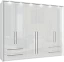 OTTO HOME Piano Drehtürenschrank Weiß Hochglanz mit Soft-Close und LED Bild 1