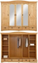 OTTO home Schlafzimmer-Set Konrad 4-tlg. Kiefer Landhausstil Bild 4