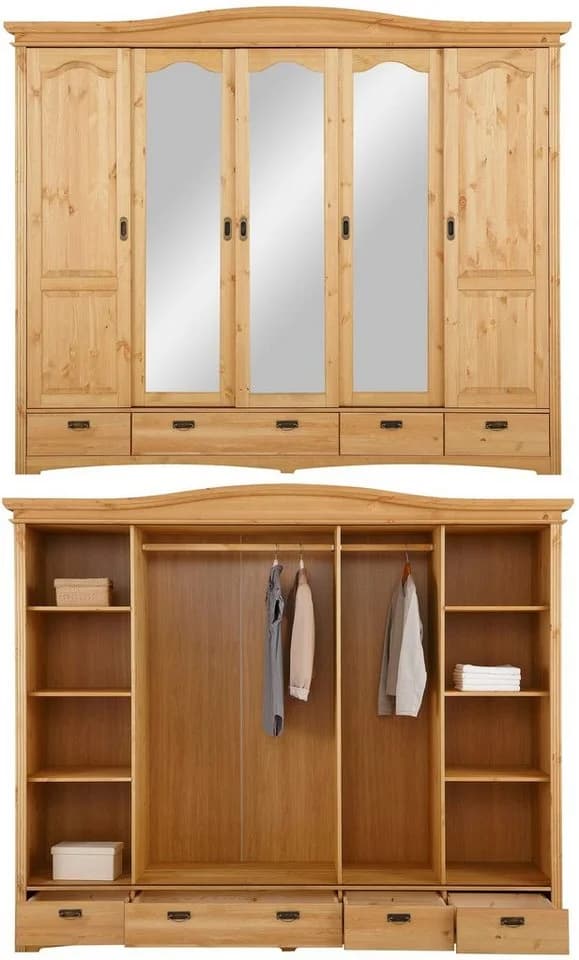OTTO home Schlafzimmer-Set Konrad 4-tlg. Kiefer Landhausstil - Bild 4