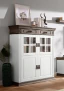OTTO HOME Highboard Vinales Weiß Wengefarben Modern Bild 1