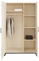 OTTO HOME Santos Garderobenschrank Weiß Massivholz mit Spiegel Bild 3