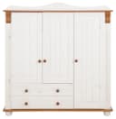 OTTO HOME Wäscheschrank Adele Massivholz Weiß-Kirschbaumfarben Bild 4