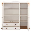 OTTO HOME Wäscheschrank Adele Massivholz Weiß-Kirschbaumfarben Bild 5