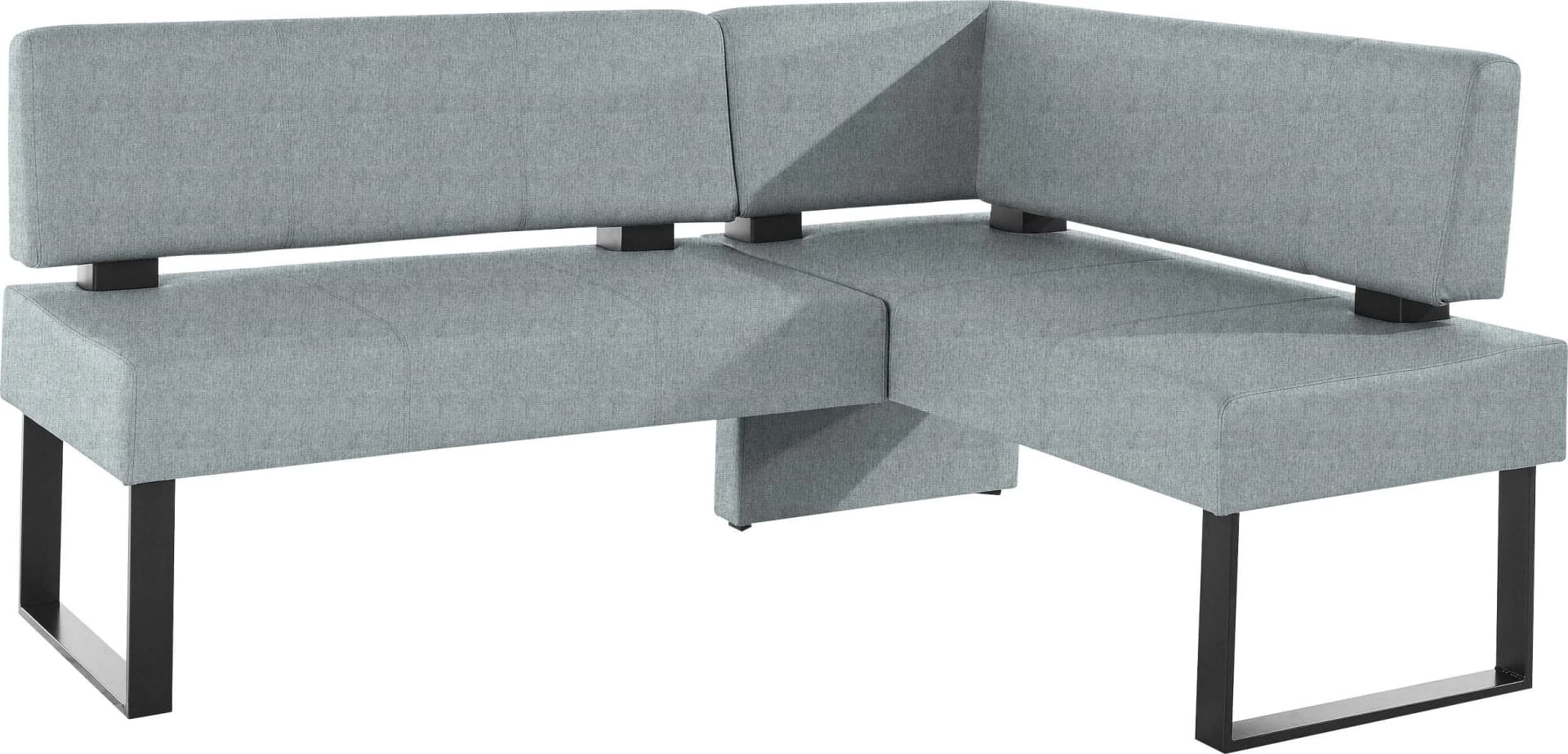 OTTO HOME Eckbank Oliver mit Metallgestell, blau/schwarz