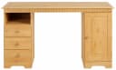 HOME AFFAIRE Schreibtisch Lisa Beige Massivholz mit Schubkästen Bild 3