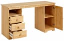 HOME AFFAIRE Schreibtisch Lisa Beige Massivholz mit Schubkästen Bild 4