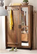 OTTO HOME Garderobenschrank Santos Massivholz mit Spiegel Bild 2
