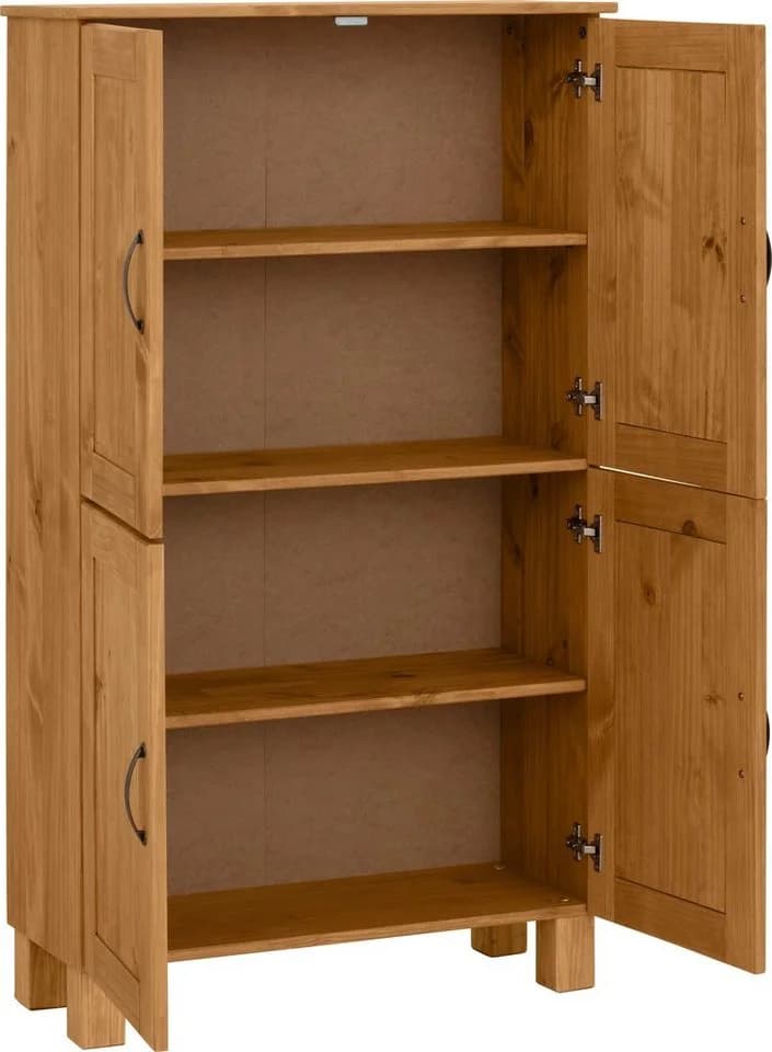 Home affaire Midischrank Rodby Massivholz Beige - Bild 4