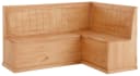 Home Affaire Eckbank Sara Massivholz Beige mit Stauraum Bild 1