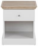 OTTO HOME Binz Nachtkonsole Weiß/Eichefarben Modern Bild 3